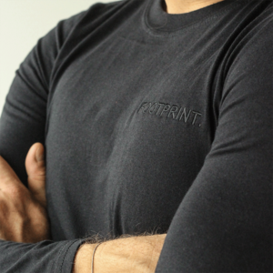 Footprint-sweatshirt-bez-kapuljace-plava