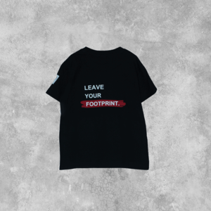 leave-your-footprint-T-shirt-crna-djecja