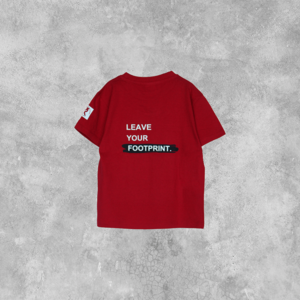 leave-your-footprint-T-shirt-crvena-djecja